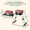 imageCuisinart Petite Gourmet Portable Gas Grill with VersaStand Compact Tabletop BBQ 150 Sq In Cooking Surface 5500 BTU Burner Small Gas Grill Adjustable Telescoping Base and Carry Handles
