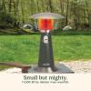 imageCuisinart Portable Tabletop Patio Heater 11000 BTU Outdoor Propane Heater with Safety Tilt Switch and Adjustable Heat Burner Screen Guard 30 sq Foot Heat Range BlackDark Gray