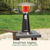 imageCuisinart Portable Tabletop Patio Heater 11000 BTU Outdoor Propane Heater with Safety Tilt Switch and Adjustable Heat Burner Screen Guard 30 sq Foot Heat Range BlackBlack