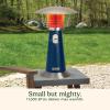 imageCuisinart Portable Tabletop Patio Heater 11000 BTU Outdoor Propane Heater with Safety Tilt Switch and Adjustable Heat Burner Screen Guard 30 sq Foot Heat Range BlackNavy