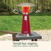 imageCuisinart Portable Tabletop Patio Heater 11000 BTU Outdoor Propane Heater with Safety Tilt Switch and Adjustable Heat Burner Screen Guard 30 sq Foot Heat Range BlackRed