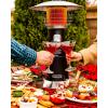 imageCuisinart Portable Tabletop Patio Heater 11000 BTU Outdoor Propane Heater with Safety Tilt Switch and Adjustable Heat Burner Screen Guard 30 sq Foot Heat Range BlackRed