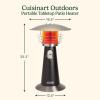 imageCuisinart Portable Tabletop Patio Heater 11000 BTU Outdoor Propane Heater with Safety Tilt Switch and Adjustable Heat Burner Screen Guard 30 sq Foot Heat Range BlackBlack