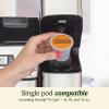imageCuisinart SSGB1 Coffee Center Grind and Brew Plus Builtin Coffee Grinder Coffeemaker and SingleServe Brewer with 6oz 8oz and 10oz Serving Size BlackSilver 12Cup Glass