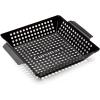imageCuisinart 11quot x 11quot NonStick Grill Wok Perforated BBQ Grill Basket for Grilling Veggies Meat ampamp StirFry Outdoor Grilling Basket for Charcoal and Gas Grills