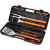 imageCuisinart 13Piece Wooden Grill Tool Set BBQ Accessories and Grill Tools Durable StainlessSteel Utensils with Recycled Plastic Case Spatula Tongs Cleaning Brush ampamp More Grilling Gifts for Men