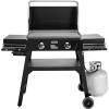 imageCuisinart 28 Outdoor Griddler and Broiler Combo 2in1 Carbon Steel FlatTop Grill and Broiler with Hood Adjustable Rack Wheels Side Tables Large Cooking Area for BBQs Outdoor Griddle Station28 Griddle with Hood