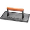 imageCuisinart Cast Iron Grill Press with Wooden Handle Heavy Duty Nonstick Rectangle Burger Press with Wood Handle Perfect Grill Accessory for Steak Bacon Paninis and More