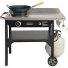 imageCuisinart Outdoor Wok Station 50000 BTU Propane Outdoor Wok Burner with Prep Table 14quot Carbon Steel Fry Pan Stainless Steel Side Table Storage Outdoor Cooking Station for Stir Fry Searing BBQ