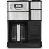 imageCuisinart SSGB1 Coffee Center Grind and Brew Plus Builtin Coffee Grinder Coffeemaker and SingleServe Brewer with 6oz 8oz and 10oz Serving Size BlackSilver 12Cup Glass