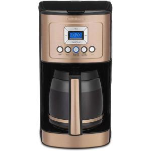 imageCuisinart 14Cup Coffee Maker Programmable PerfecTemp Glass Carafe Coffee Machine with 14 Cup Setting Brew Strength Control and Brew Pause Stainless Steel DCC3200NASCopper