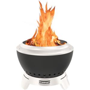 imageCuisinart 195 Cleanburn Smokeless Fire Pit with Removable Base for Ash Portable Outdoor Wood Burning Fireplace Smoke Free Carbon Stainless Steel Outdoor Heater Enhanced Airflow ampamp Easy CleanupCleanburn 195 Fire Pit