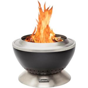 imageCuisinart 195 Cleanburn Smokeless Fire Pit with Removable Base for Ash Portable Outdoor Wood Burning Fireplace Smoke Free Carbon Stainless Steel Outdoor Heater Enhanced Airflow ampamp Easy CleanupCleanburn 24 Fire Pit