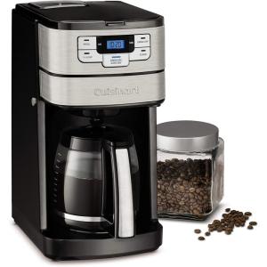 imageCuisinart Automatic Grind and Brew 12Cup Coffeemaker with 14 Cup Setting and AutoShutoff BlackStainless Steel DGB400NASBlackStainless