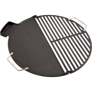 imageCuisinart CHA830 Cleanburn Fire Pit Griddle ampamp Grill Top PreSeasoned Cast Iron