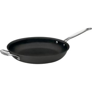 imageCuisinart Chefs Classic Nonstick HardAnodized 12Inch Open Skillet with Helper Handle Black
