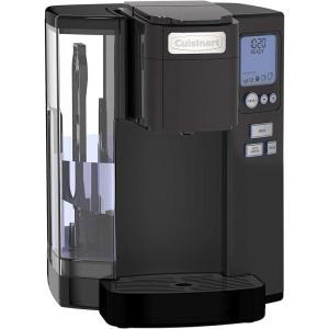 imageCuisinart Coffee Maker Single Serve 72Ounce Reservoir Coffee Machine Programmable Brewing ampamp Hot Water Dispenser Stainless Steel SS10P1SilverBlack