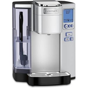 imageCuisinart Coffee Maker Single Serve 72Ounce Reservoir Coffee Machine Programmable Brewing ampamp Hot Water Dispenser Stainless Steel SS10P1SilverSilver