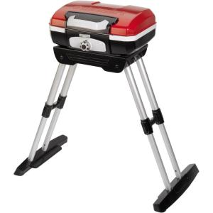 imageCuisinart Petite Gourmet Portable Gas Grill with VersaStand Compact Tabletop BBQ 150 Sq In Cooking Surface 5500 BTU Burner Small Gas Grill Adjustable Telescoping Base and Carry Handles