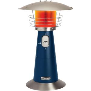 imageCuisinart Portable Tabletop Patio Heater 11000 BTU Outdoor Propane Heater with Safety Tilt Switch and Adjustable Heat Burner Screen Guard 30 sq Foot Heat Range BlackNavy