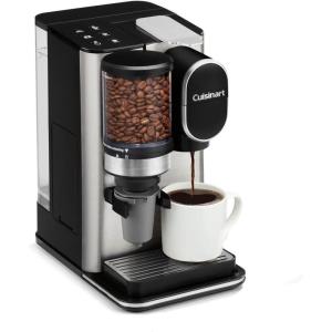 imageCuisinart SingleServe Coffee Maker  Coffee Grinder with 8 10 and 12 oz Serving Size Compatible with SingleCup Pods 48Ounce Removable Reservoir Stainless Steel DGB2SSStainless Steel