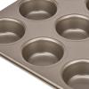 imageCuisinart 17Inch Chefs Classic Nonstick Bakeware Cookie Sheet ChampagneMuffin Pan