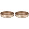 imageCuisinart 17Inch Chefs Classic Nonstick Bakeware Cookie Sheet ChampagneRound Cake Pan