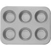 imageCuisinart Chefs Classic Nonstick 6Cup MuffinTop Pan SilverJumbo Muffin Pan