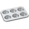 imageCuisinart Chefs Classic Nonstick 6Cup MuffinTop Pan SilverJumbo Muffin Pan