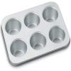 imageCuisinart Chefs Classic Nonstick 6Cup MuffinTop Pan SilverJumbo Muffin Pan