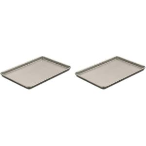 imageCuisinart 17Inch Chefs Classic Nonstick Bakeware Cookie Sheet ChampagneBaking Sheet 15 Inch