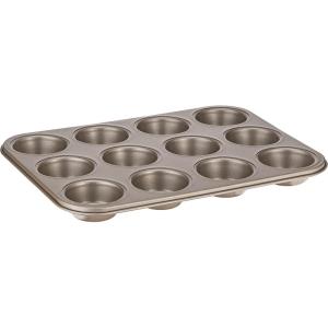 imageCuisinart 17Inch Chefs Classic Nonstick Bakeware Cookie Sheet ChampagneMuffin Pan