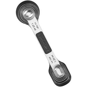 imageCuisinart CTG006MSP Stainless Steel 6P Set of Magnetic Measuring Spoons Black ampamp Silver