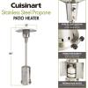 imageCuisinart COH300 Propane Push Start Ignition 47000 BTU Burner Heats up to 200 sq ft 32quot L x 85quot H Stainless Steel Outdoor Patio Heater