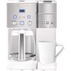 imageCuisinart SS15W Maker Coffee Center 12Cup Coffeemaker and SingleServe Brewer White Stainless Steel