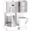 imageCuisinart SS15W Maker Coffee Center 12Cup Coffeemaker and SingleServe Brewer White Stainless Steel