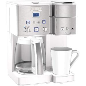 imageCuisinart SS15W Maker Coffee Center 12Cup Coffeemaker and SingleServe Brewer White Stainless Steel