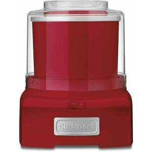 imageCuisinart Ice Cream Maker Machine 15 Quart Double Insulated Ice Cream Machine Sorbet and Frozen Yogurt Maker Ready in 20 Minutes ICE21RP1 Red