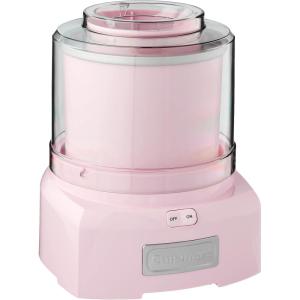 imageCuisinart Ice Cream Maker Machine 15 Quart Double Insulated Machine Sorbet and Frozen Yogurt Maker Ready in 20 Minutes ICE21P1 Whitepink