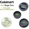 imageCuisinart 3in1 Stuffed Burger Press NonStick Burger Stuffer Hamburger Patty Maker Patty Maker Grill Accessory for Outdoor Cooking BBQ Tailgates Camping3in1