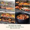 imageCuisinart 8in1 Portable Wood Pellet Grill and Smoker Compact for RV Tailgates Camping and Backyard Cooking Smoky Flavor Versatile Meat Smoker