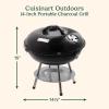 imageCuisinart CCG216 Portable Charcoal Grill 16quot BlackPortable Charcoal Grill  14 Black