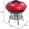imageCuisinart CCG216 Portable Charcoal Grill 16quot BlackPortable Charcoal Grill  14 Red