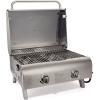 imageCuisinart Chefs Style Tabletop Portable Propane Gas Grill 20000 BTU Stainless Steel 2Burner Outdoor BBQ Grill for Camping Tailgates BBQ HassleFree SetupProfessional Gas Grill  TwoBurner  Stainless Steel