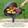 imageCuisinart IndoorOutdoor Electric Grill 2in1 Portable BBQ with Nonstick Cooking Surface Electric Grill Outdoor with Adjustable Heat StandTabletop Options for Cookouts Barbecues Small Spaces2in1 Outdoor Electric Griddle