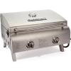 imageCuisinart Chefs Style Tabletop Portable Propane Gas Grill 20000 BTU Stainless Steel 2Burner Outdoor BBQ Grill for Camping Tailgates BBQ HassleFree SetupProfessional Gas Grill  TwoBurner  Stainless Steel