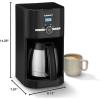 imageCuisinart 12Cup Classic Programmable Coffeemaker White 12Cup Programmable DCC1120NASBlack Thermal