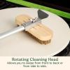 imageCuisinart 24 Pizza Stone Cleaning Brush with Rotating Head and Brass Bristles for Easy Cleaning Lightweight and Durable Long Handle Brush and Scraper for Stubborn Spots Pizza Oven Accessory