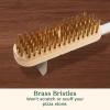 imageCuisinart 24 Pizza Stone Cleaning Brush with Rotating Head and Brass Bristles for Easy Cleaning Lightweight and Durable Long Handle Brush and Scraper for Stubborn Spots Pizza Oven Accessory