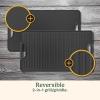 imageCuisinart 2in1 Reversible Cast Iron GrillGriddle Plate Cooking for Campfire Oven Stovetop Grill 175 x 975 DualSided Plate for Searing and Frying Indoor and Outdoor Cooking Accessory